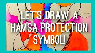 Let's draw a Hamsa protection symbol!