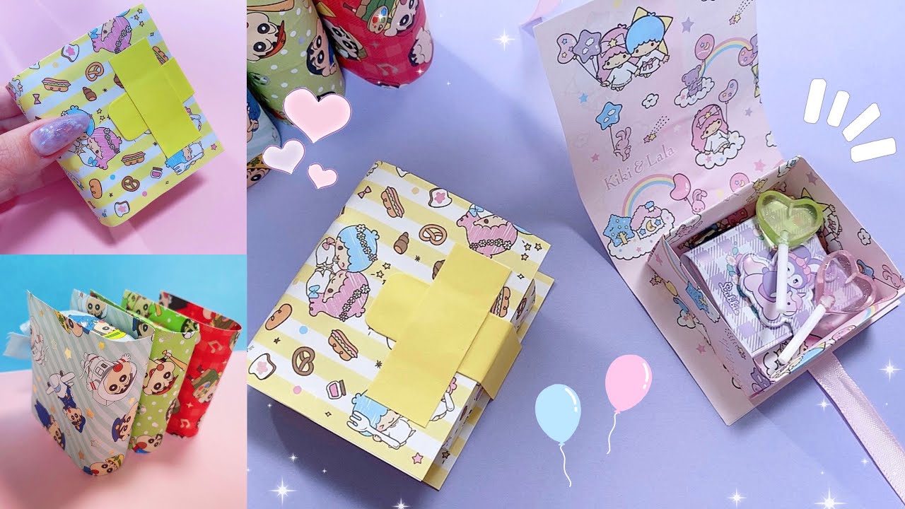 【折り紙】ブック型BOXの作り方📚可愛い2パターンをご紹介！プレゼント箱🎁