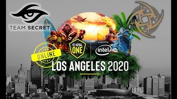 🔴 [Dota 2 live] Secret vs NIP - ESL One Los Angeles Online 2020 Dota 2