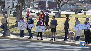 Protest against Iran strikes at Memorial Park