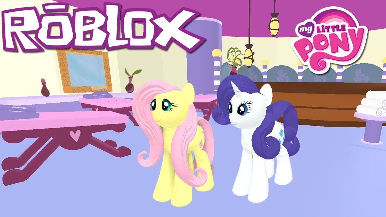 Roblox My Little Pony 3d Roleplay Is Magic Update Rarity Fluttershy Go To The Spa Youtube - my little pony 3d roleplay roblox