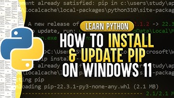 How To Install PIP In Python on Windows 11