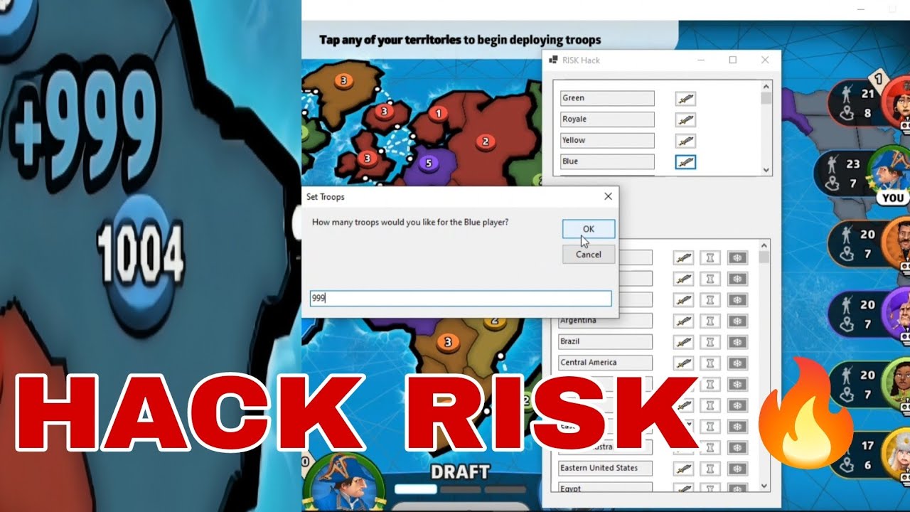 طريقة تهكير لعبة ريسك - hack risk - YouTube