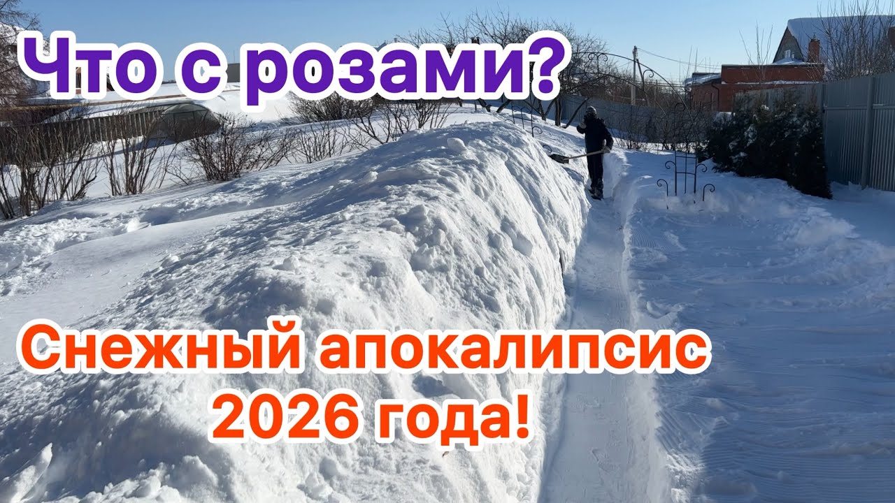 Что будет с розами? Снежный апокалипсис 2026 года!