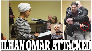 Xildhibaanad Ilhan Omar Oo Nin Cadaan Ah Uu Weeraray Xili Ay La Hadleysay Dadka Deegaankeeda.daawo.