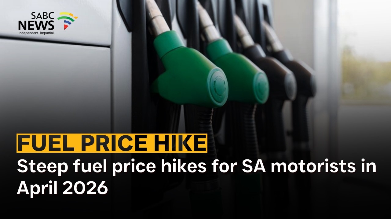 Steep fuel price hikes for SA motorists in April 2026 - YouTube