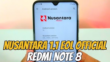Cara Instal Rom Gaming Nusantara Project 1.1 EOL OFFICIAL Redmi Note 8 Android 10