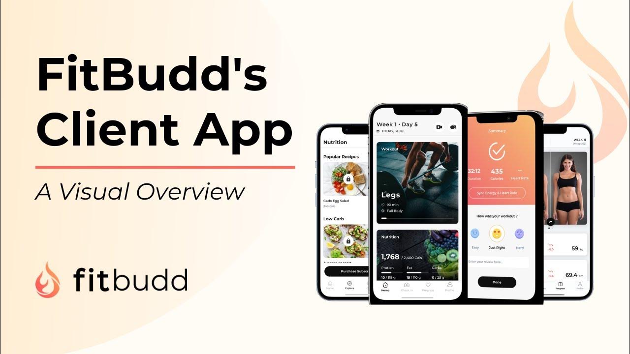 Exploring the Client App Interface Demo FitBudd fitnesstrainer 
