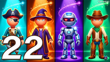 Stickman Party - Gameplay Walkthrough Part 22 - Tournament Mode 1 2 3 4 Players Free New MiniGames