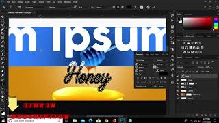 How to Create a Simple Honey Label Design in Photoshop - استيكر منتجات احترافى - فوتوشوب