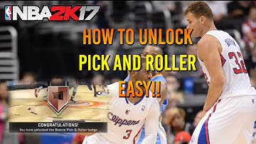 NBA2K17 TIPS - HOW TO GET PICK AND ROLLER BADGE ON A PG!! I HAVE EVERY BADGE!!!