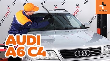 Cómo cambiar escobillas del limpiaparabrisas delantero Audi A6 | Instrucción HD