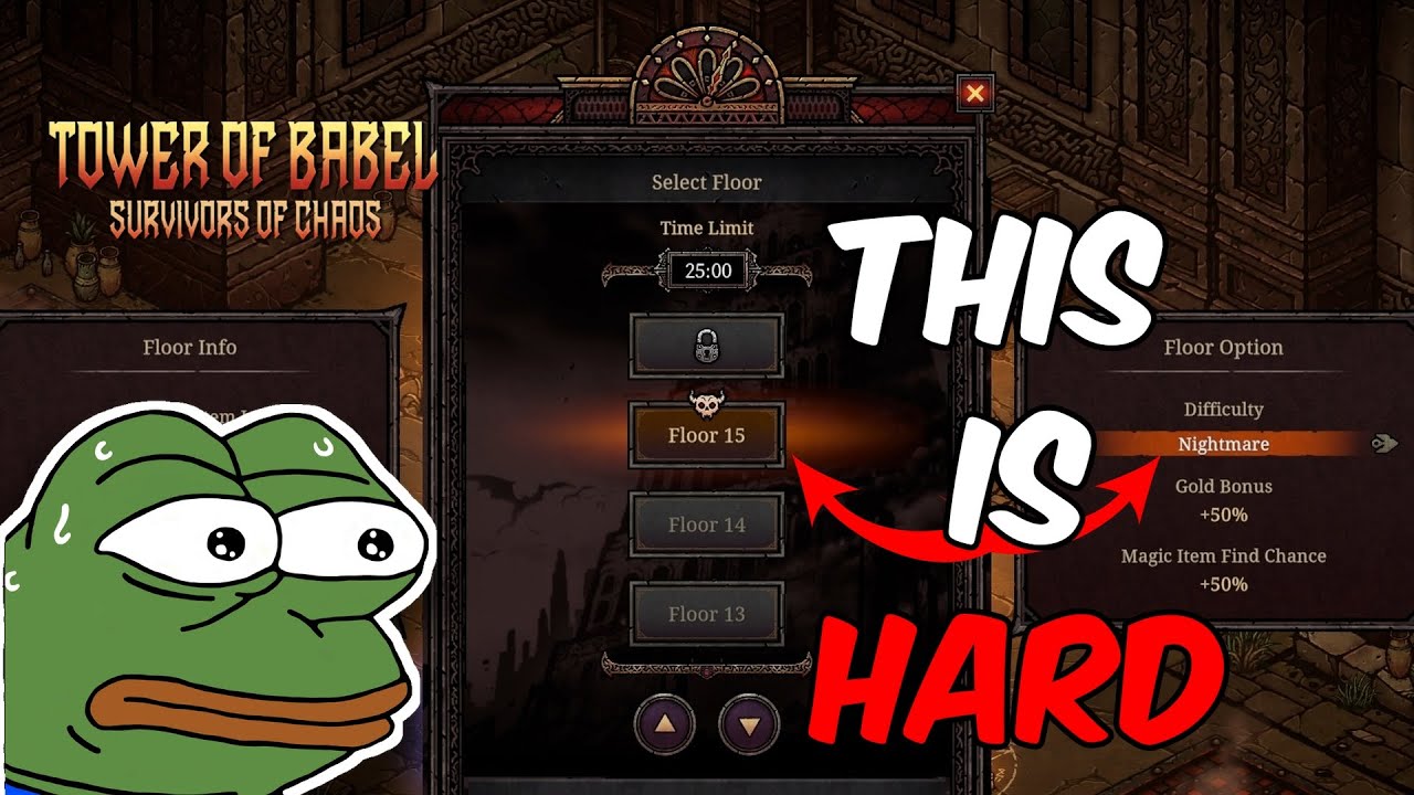 Tower of Babel Survivors of Chaos - Floor 15 Boss Kill