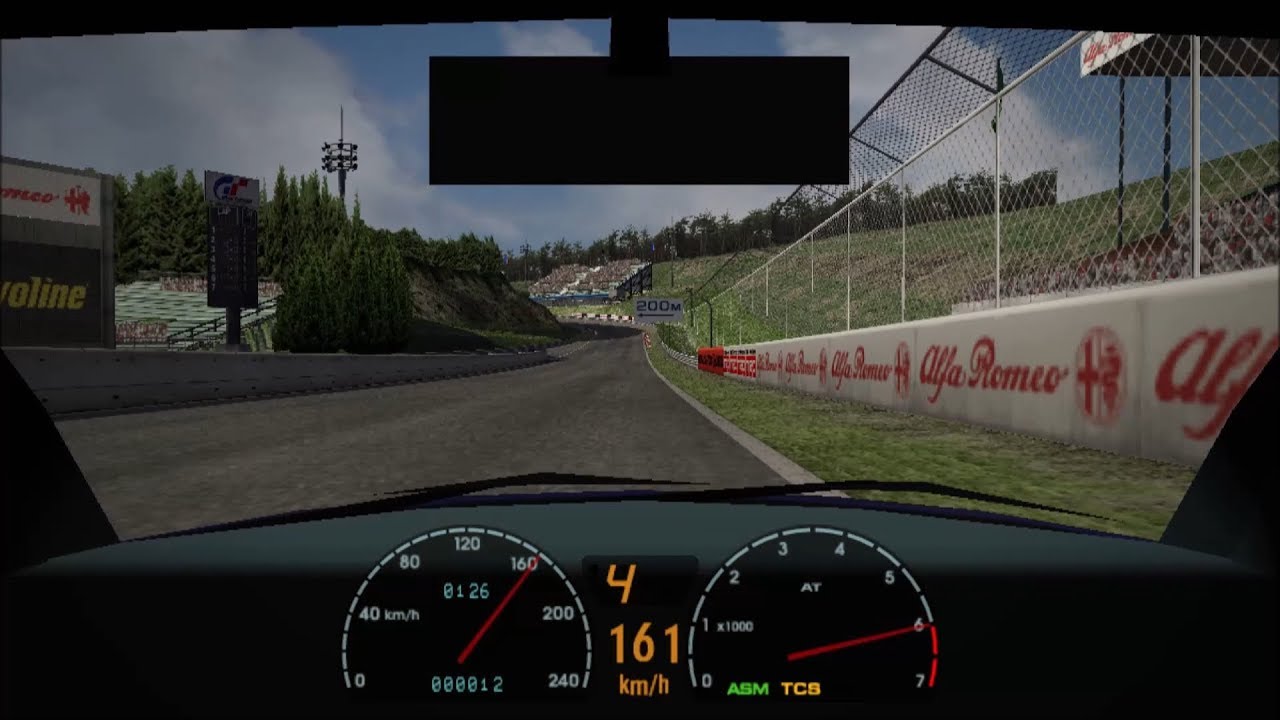 This is a cool glitch in Gran Turismo 3 Aspec at Apricot Hill Raceway