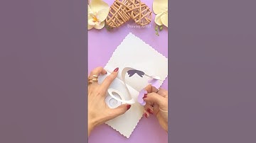 Diy Amazing Butterfly Birthday Card💜 #saba_creativeartist #diy #shorts