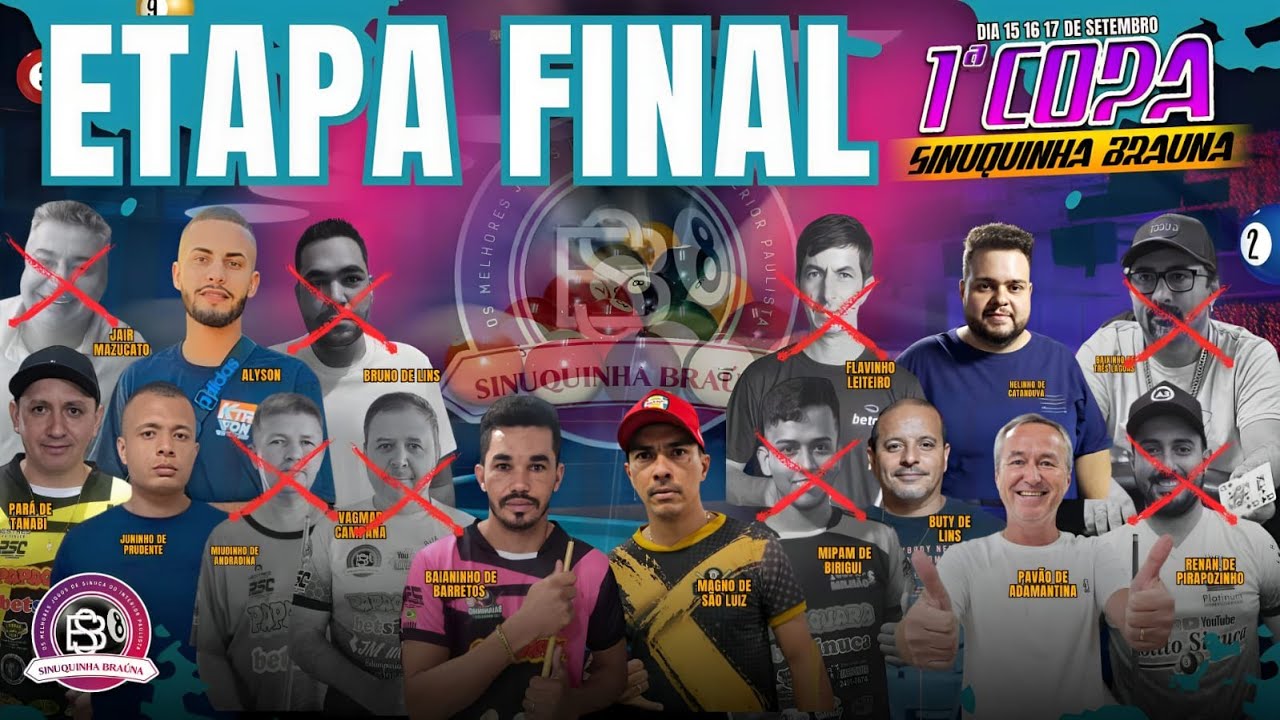 4ª COPA MUNDO DA SINUCA - AO VIVO 