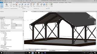 How to draw a portal frame (Warehouse) in Revit 2020?