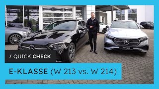 THIS is what sets the new E-Class apart from the old one❗🔎 - W 213 vs. W 214 comparison