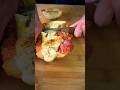 Mozzarella camembert  salami boat food breakfast homemade cooking asmrfood asmr shorts