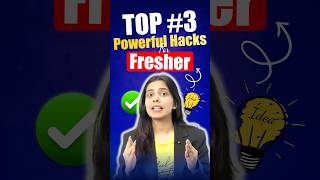 Top 3 Powerful Hacks for Freshers.  ​#onlineeducation #hacks #career #freelancing #upskill #jobs
