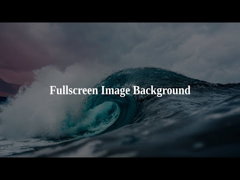 Fullscreen Image Background - Day 5 of 7 Days Challenge