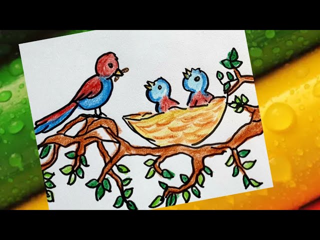 Birds On A Tree Stock Illustration - Download Image Now - Birdhouse, Sketch,  Bird - iStock