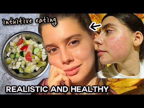 The SECRET to get clear skin through DIET! intuitive  *realistic* What I Eat In A Day