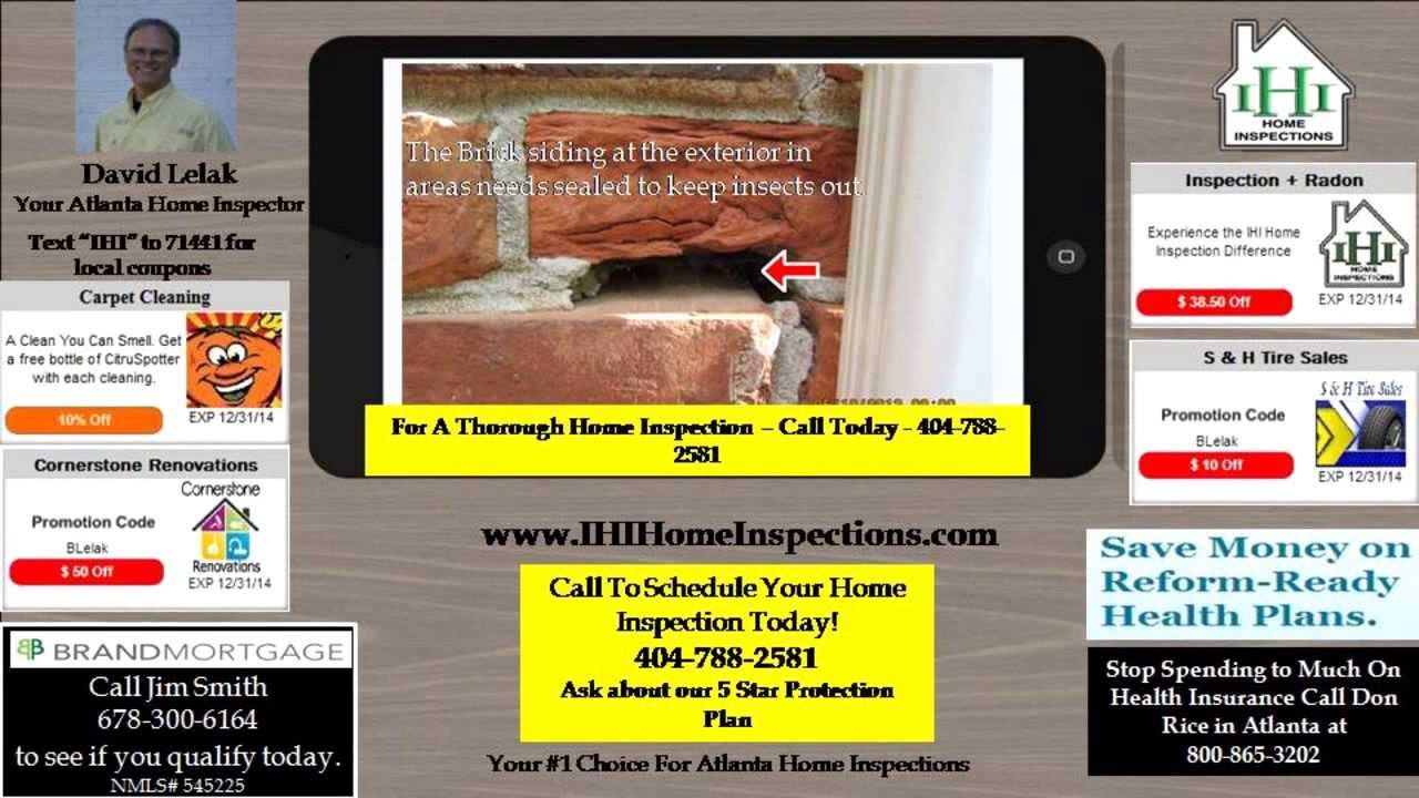 Atlanta Home Inspector provides Atlanta home inspections YouTube