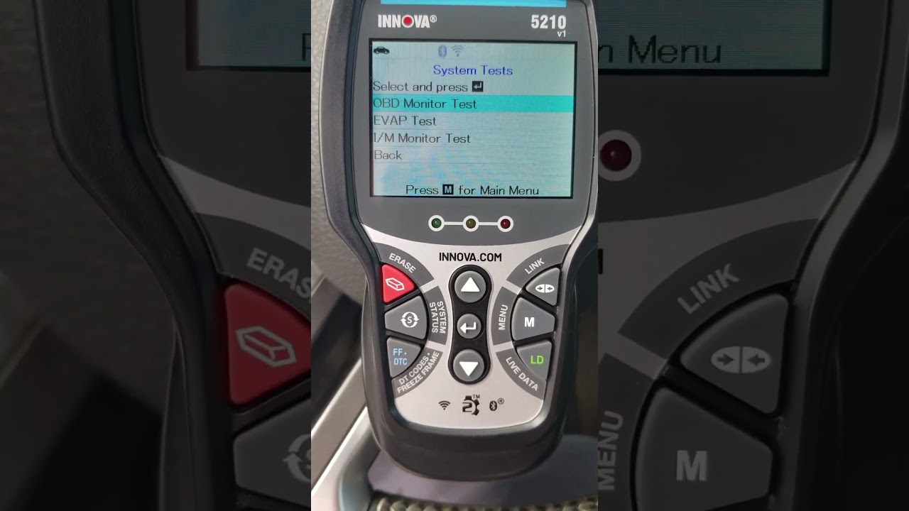 Как запустить системный тест с помощью Innova 5210