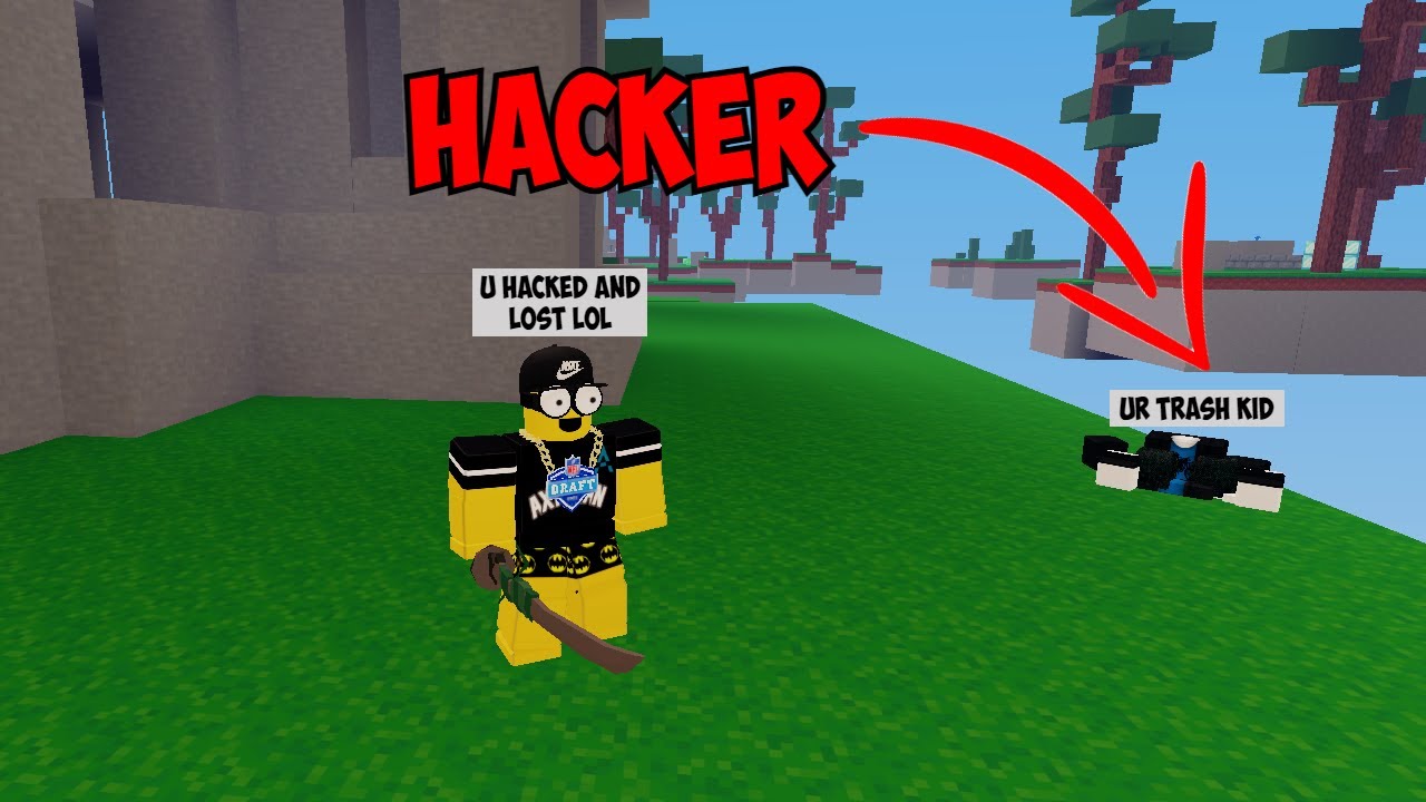 Destroying a Hacker (ROBLOX BEDWARS) - YouTube