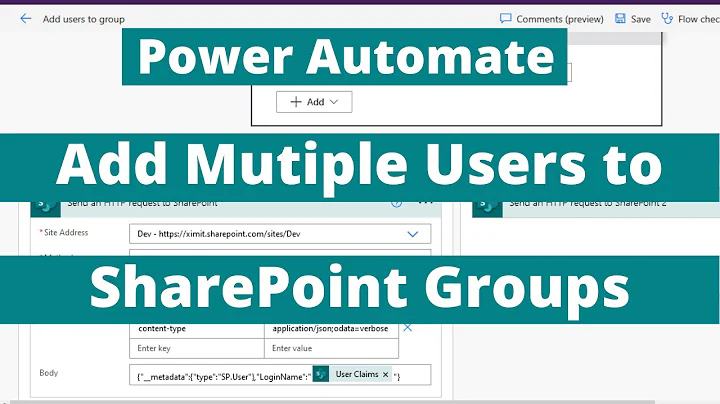 How to Add Mutiple Users to SharePoint Groups using Power Automate | List to SharePoint Group