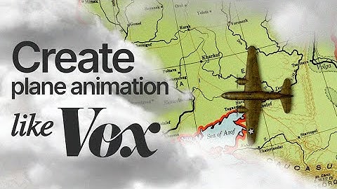 Vox Style Airplane Animation in After Effects | Easy Tutorial