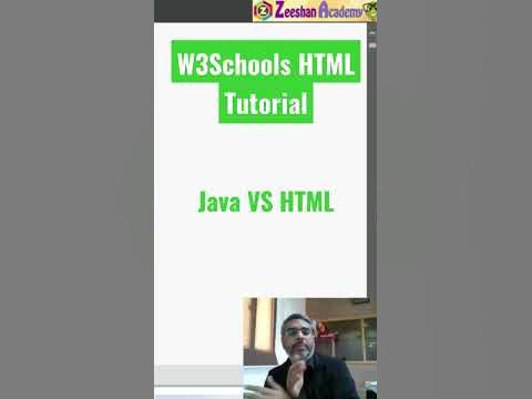 Java VS HTML 👨‍💻 W3Schools HTML Tutorial #w3schools #html #htmlcss # ...