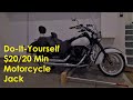 Do It Yourself $20 Motorcycle Jack in 20 Minutes (Made for Vulcan 900 Classic)