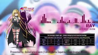 Ray- Secret Arm | Lirik + Terjemahan Bahasa Indonesia, Kanji, Romaji dan Inggris