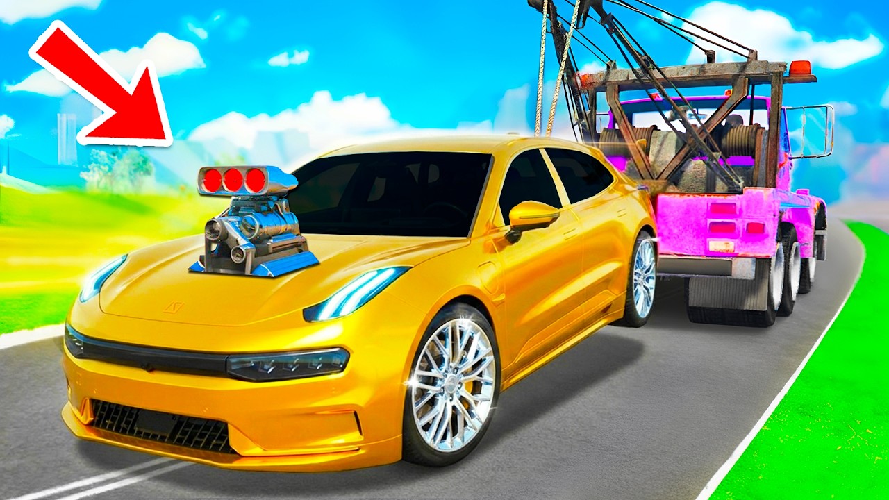 ЕМА! ТУРБО ZEEKR 001 ҰРЛАП КЕТТІМ 🔥 ЭВАКУАТОР ШАЙҚАСЫ!!! ГТА 5 қазақша