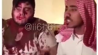 مضحك الاب لما يضرب ابنه