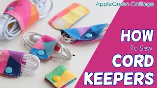 Free Diy Cord Keeper Pattern for All Your Cables!  4 free designs!