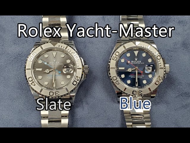 rolex yacht master blue gold