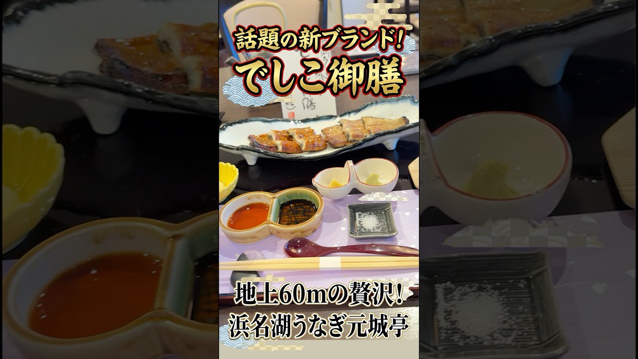 話題の新ブランドうなぎ「でしこ御膳」が最高でした…！ホテル18階でちょっとリッチな贅沢ディナー　#浜松うなぎ #でしこ #元城亭