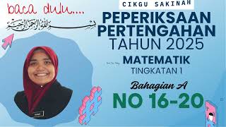 PEPERIKSAAN PERTENGAHAN TAHUN MATEMATIK TINGKATAN 1 2025