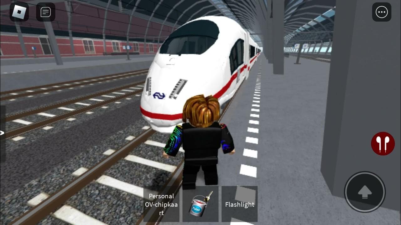 Arrived ice DB tarin depart game project railrunner (roblox) YouTube