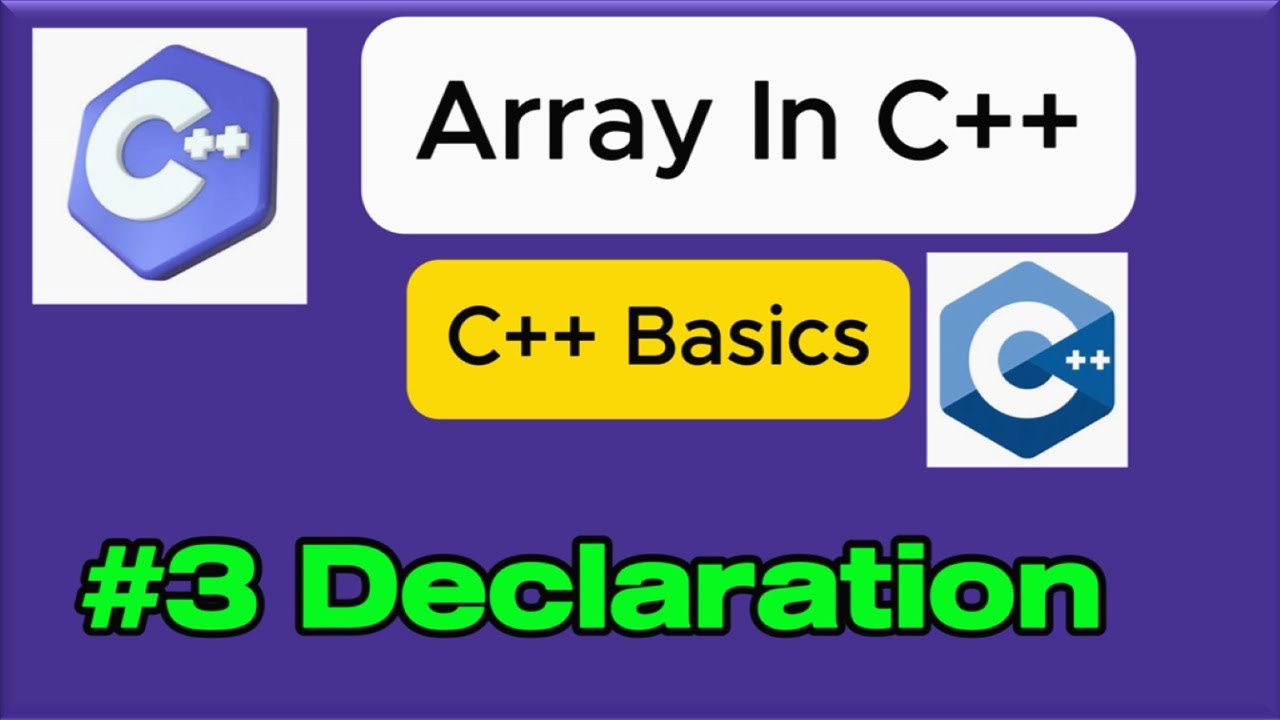 🔮How to Declare Arrays in C++ | C++ Array Tutorial for Beginners - YouTube