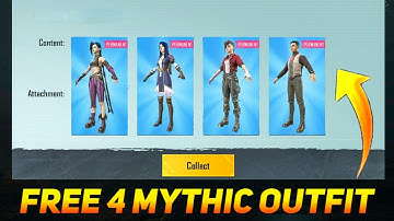 FREE 4 MYTHIC OUTFIT PERMANENT ( BGMI & PUBG ) - SAMSUNG,A3,A5,A6,A7,J2,J5,J7,S5,S6,S7,59,A10,A20