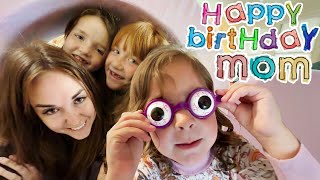 BiRTHDAY SURPRiSE for JENNY!!  Family Party in a Fort and Disneyland stories with Adley Niko \& Navey