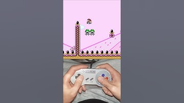 Mario Shell Jumps meet Sonic Music #shorts #smw #super #mario #world #kaizo #speedrun #shelljump