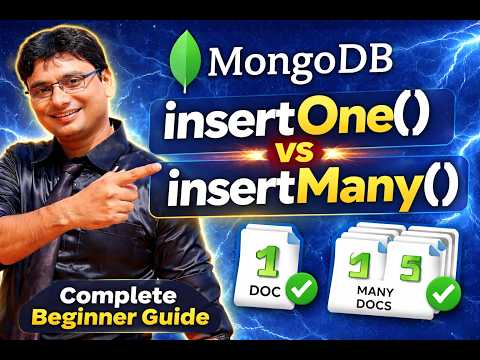 MongoDB insertOne Vs insertMany 🔥  Which One to Use? insertOne() & insertMany() in 10 Min