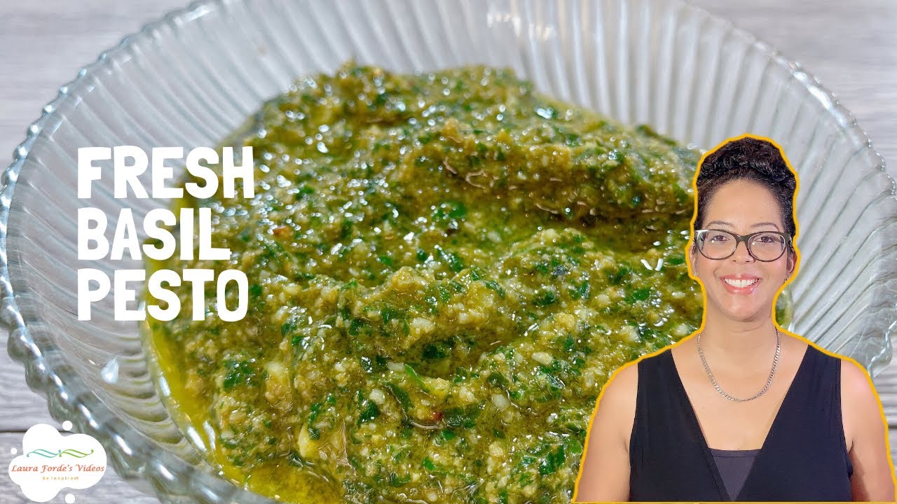 How To Make Fresh Basil Pesto - YouTube