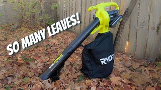 This tool SUCKS but not in the way you might think. Ryobi 40v Leaf Mulcher.
