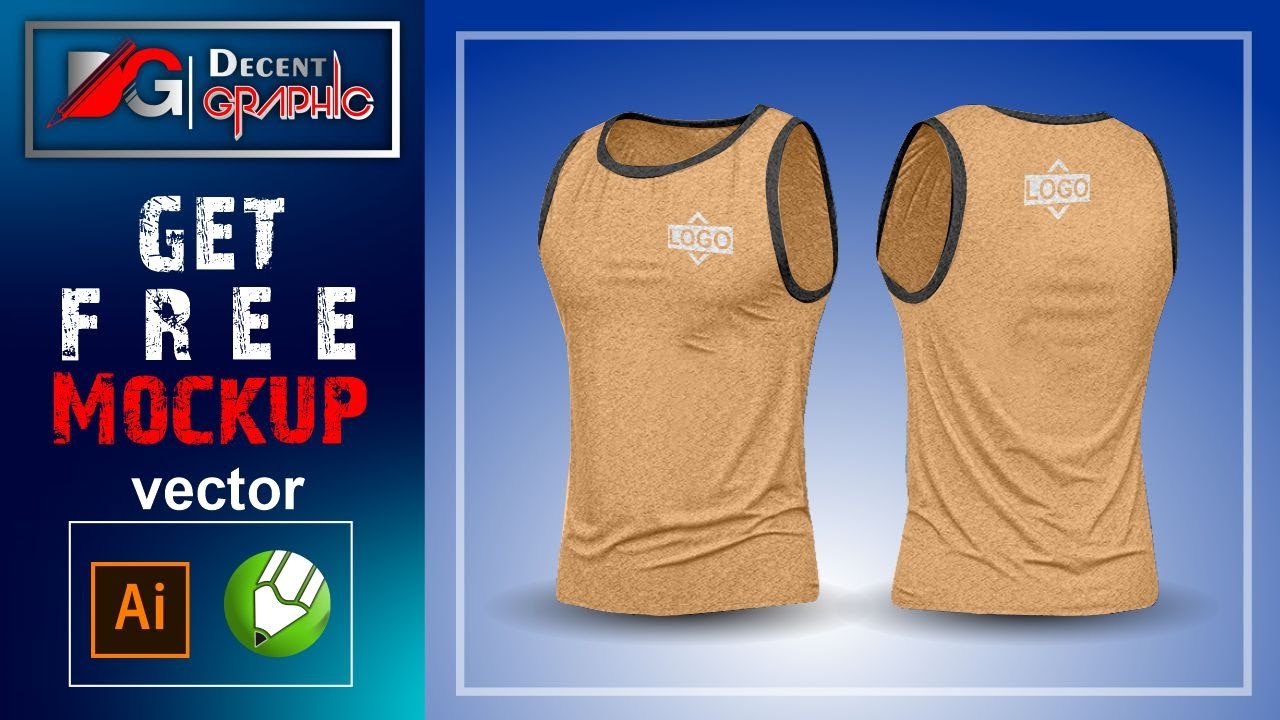 Free Loose Fit Sleeveless Shirt Editable Mockup Design in Adobe ...